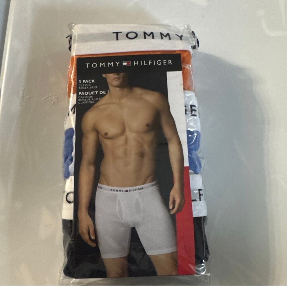 Tommy Hilfiger Set Of 3 Boxer Brief Men's Size Small Multicolor 100% Cotton